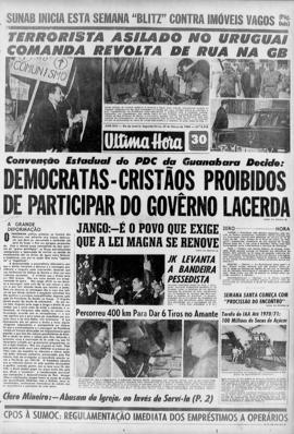 Última Hora [jornal]. Rio de Janeiro-RJ, 23 mar. 1964 [ed. vespertina].
