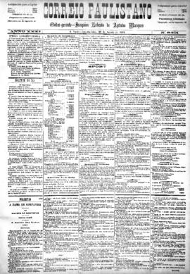 Correio paulistano [jornal], [s/n]. São Paulo-SP, 20 ago. 1884.