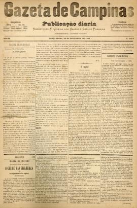Gazeta de Campinas [jornal], a. 8, n. 1178. Campinas-SP, 13 nov. 1877.