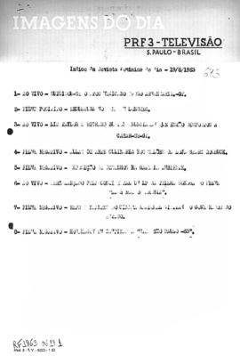 TV Tupi [emissora]. Revista Feminina [programa]. Roteiro [televisivo], 19 jun. 1963.