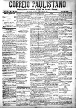 Correio paulistano [jornal], [s/n]. São Paulo-SP, 31 out. 1886.