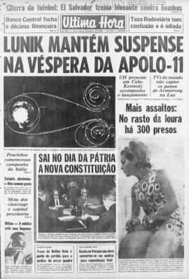 Última Hora [jornal]. Rio de Janeiro-RJ, 15 jul. 1969 [ed. matutina].