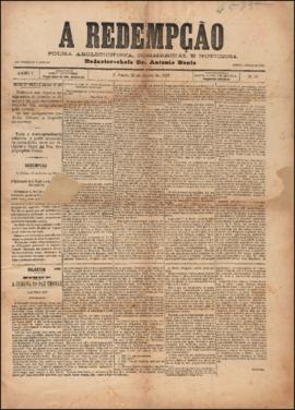 A Redempção [jornal], a. 1, n. 48. São Paulo-SP, 23 jun. 1887.