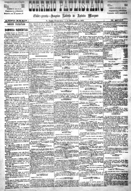 Correio paulistano [jornal], [s/n]. São Paulo-SP, 01 set. 1885.