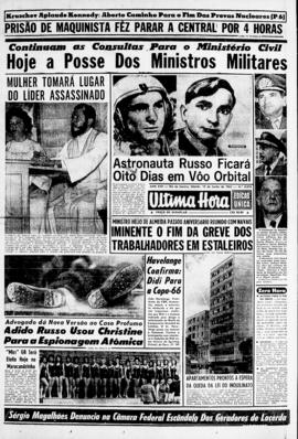 Última Hora [jornal]. Rio de Janeiro-RJ, 15 jun. 1963 [ed. vespertina].
