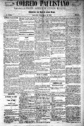 Correio paulistano [jornal], [s/n]. São Paulo-SP, 19 mar. 1880.