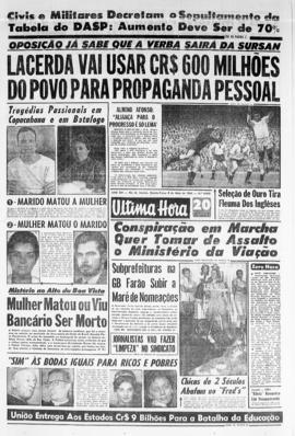 Última Hora [jornal]. Rio de Janeiro-RJ, 08 mai. 1963 [ed. vespertina].