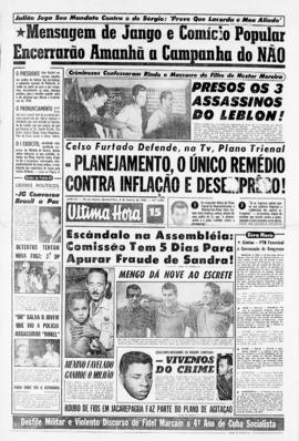 Última Hora [jornal]. Rio de Janeiro-RJ, 03 jan. 1963 [ed. vespertina].