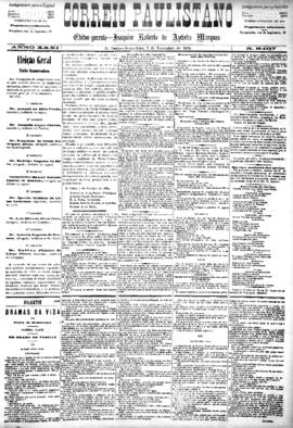 Correio paulistano [jornal], [s/n]. São Paulo-SP, 07 nov. 1884.