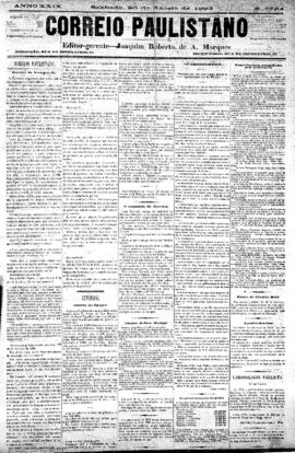 Correio paulistano [jornal], [s/n]. São Paulo-SP, 26 ago. 1882.