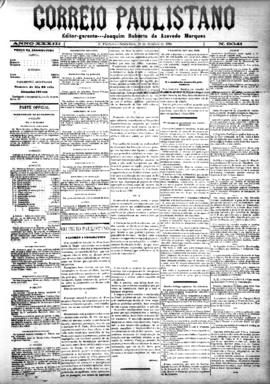 Correio paulistano [jornal], [s/n]. São Paulo-SP, 15 out. 1886.