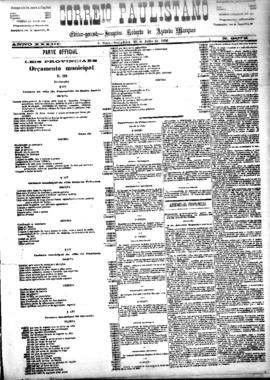 Correio paulistano [jornal], [s/n]. São Paulo-SP, 23 jul. 1886.