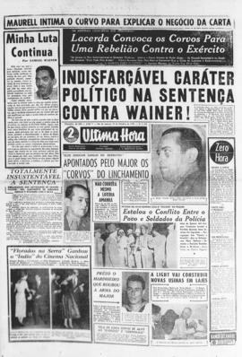 Última Hora [jornal]. Rio de Janeiro-RJ, 25 out. 1955 [ed. vespertina].