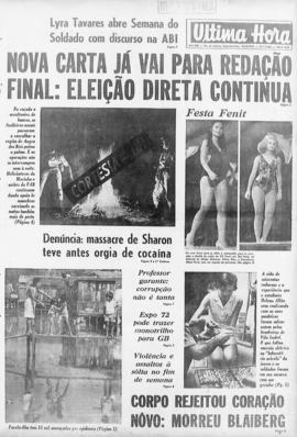 Última Hora [jornal]. Rio de Janeiro-RJ, 16 ago. 1969 [ed. matutina].