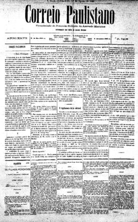 Correio paulistano [jornal], [s/n]. São Paulo-SP, 18 ago. 1881.