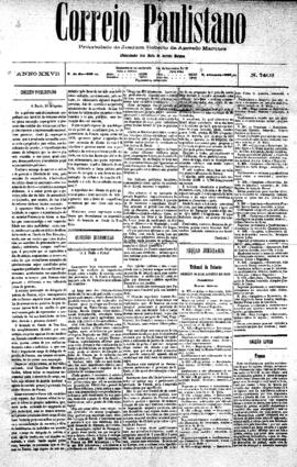 Correio paulistano [jornal], [s/n]. São Paulo-SP, 10 ago. 1881.