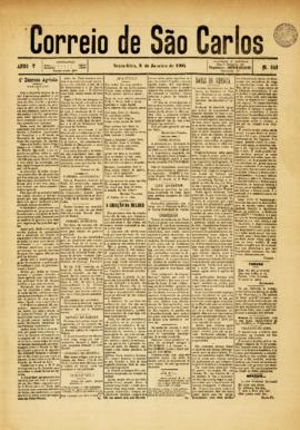 Correio de São Carlos [jornal], [s/n]. São Carlos-SP, 08 jan. 1904.