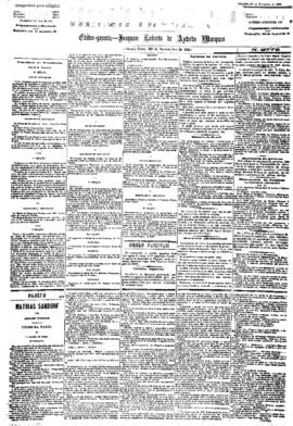 Correio paulistano [jornal], [s/n]. São Paulo-SP, 20 nov. 1885.