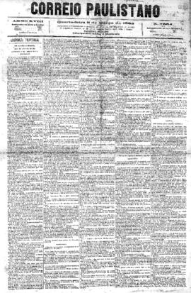 Correio paulistano [jornal], [s/n]. São Paulo-SP, 08 mar. 1882.