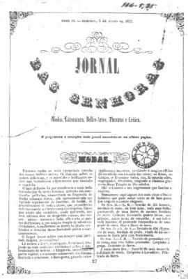 O Jornal das senhoras [jornal], t. 4, [s/n]. Rio de Janeiro-RJ, 05 jul. 1853.