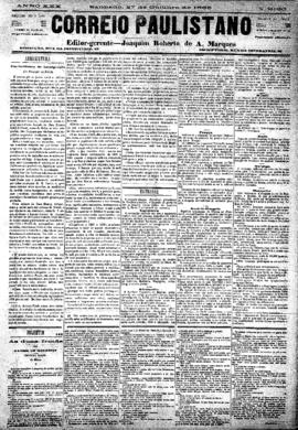 Correio paulistano [jornal], [s/n]. São Paulo-SP, 27 out. 1883.