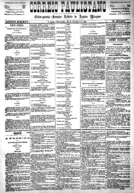 Correio paulistano [jornal], [s/n]. São Paulo-SP, 29 set. 1885.