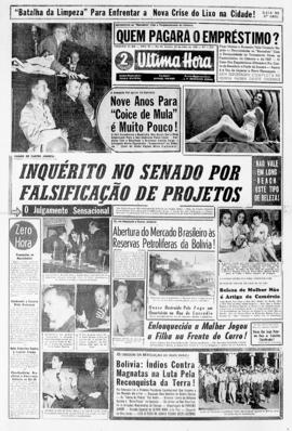 Última Hora [jornal]. Rio de Janeiro-RJ, 28 jul. 1956 [ed. vespertina].
