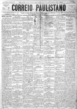 Correio paulistano [jornal], [s/n]. São Paulo-SP, 19 mar. 1890.