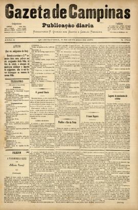 Gazeta de Campinas [jornal], a. 10, n. 1742. Campinas-SP, 08 out. 1879.