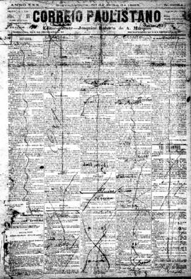 Correio paulistano [jornal], [s/n]. São Paulo-SP, 30 jul. 1883.