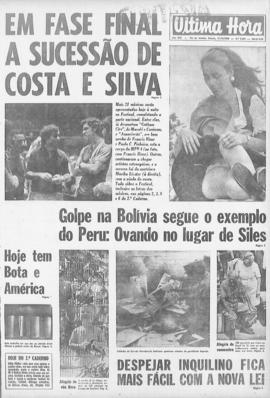 Última Hora [jornal]. Rio de Janeiro-RJ, 27 set. 1969 [ed. vespertina].