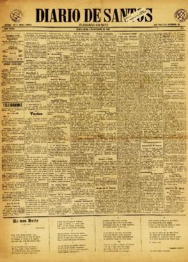 Diario de Santos [jornal], a. 33, n. 274. Santos-SP, 07 set. 1905.