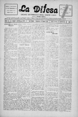 La Difesa [jornal], a. 3, n. 78. São Paulo-SP, 27 jun. 1926.