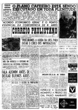 Correio paulistano [jornal], [s/n]. São Paulo-SP, 25 ago. 1957.