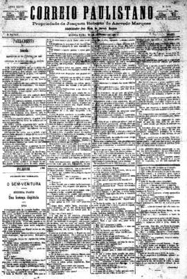 Correio paulistano [jornal], [s/n]. São Paulo-SP, 28 out. 1880.