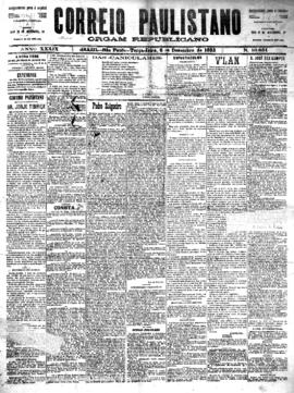 Correio paulistano [jornal], [s/n]. São Paulo-SP, 06 dez. 1892.