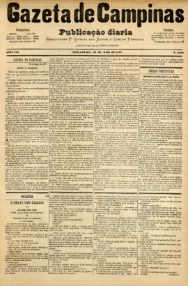 Gazeta de Campinas [jornal], a. 8, n. 1045. Campinas-SP, 29 mai. 1877.