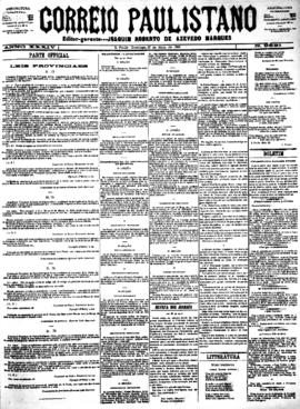 Correio paulistano [jornal], [s/n]. São Paulo-SP, 27 mai. 1888.