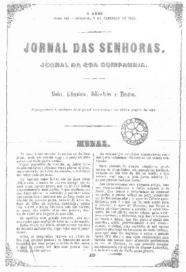 O Jornal das senhoras [jornal], a. 4, t. 8, [s/n]. Rio de Janeiro-RJ, 09 dez. 1855.