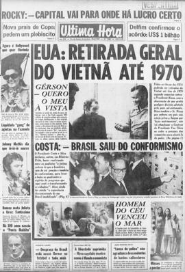 Última Hora [jornal]. Rio de Janeiro-RJ, 20 jun. 1969 [ed. vespertina].