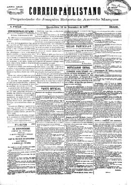 Correio paulistano [jornal], [s/n]. São Paulo-SP, 19 dez. 1877.