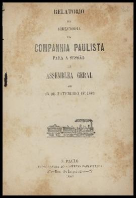 Relatório…, [nº 027], 2º sem. 1882. Criador(a): Companhia Paulista de Estradas de Ferro. São Paul...