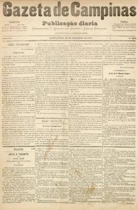Gazeta de Campinas [jornal], a. 8, n. 1134. Campinas-SP, 20 set. 1877.