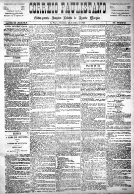 Correio paulistano [jornal], [s/n]. São Paulo-SP, 13 jul. 1884.