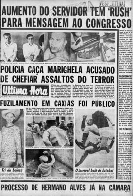 Última Hora [jornal]. Rio de Janeiro-RJ, 13 nov. 1968 [ed. vespertina].