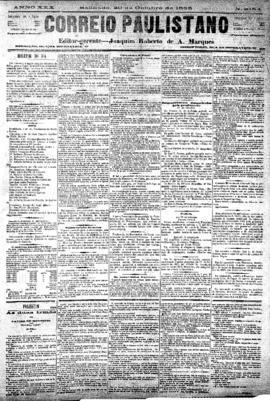 Correio paulistano [jornal], [s/n]. São Paulo-SP, 20 out. 1883.