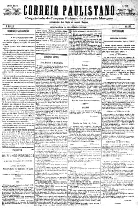 Correio paulistano [jornal], [s/n]. São Paulo-SP, 30 dez. 1880.