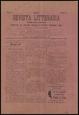 Revista litteraria [jornal], a. 1, n. 7. São Paulo-SP, 24 mar. 1895.