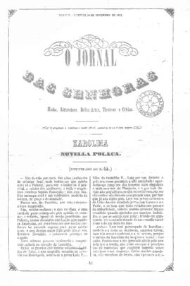 O Jornal das senhoras [jornal], t. 2, [s/n]. Rio de Janeiro-RJ, 14 nov. 1852.