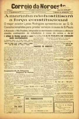 Correio da noroeste [jornal], a. 2, n. 341. Bauru-SP, 20 jul. 1932.